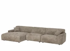 Hoeksalon Massa 354x168cm - stof - taupe