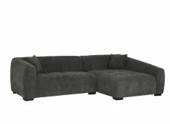 Hoeksalon Maui 285x163cm - stof - grijs
