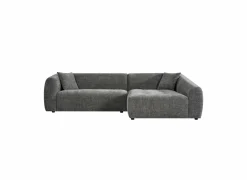 Hoeksalon Maui 285x163cm - stof - grijs