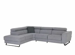 Hoeksalon Milton 302x238cm - stof - castle 153 grijs