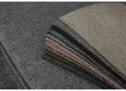 Hoeksalon Milton 302x238cm - stof - castle 153 grijs met relax