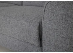 Hoeksalon Milton 302x238cm - stof - castle 153 grijs met relax