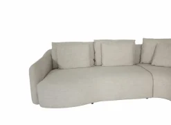 Hoeksalon Mimosa 318x230cm - stof - naturel