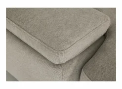 Hoeksalon Naja 353x255cm - stof - desert met bedfunctie en zitdiepteverstelling