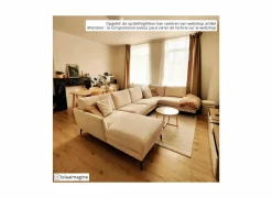 Hoeksalon Namur 293x160cm - stof - beige