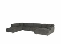 Hoeksalon New-Konstantinopol 398x217cm - stof - raven