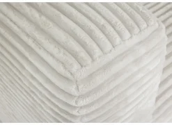 Hoeksalon Nuoro HB 295x170cm - ribfluweel - wit