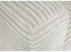 Hoeksalon Nuoro HB 295x170cm - ribfluweel - wit
