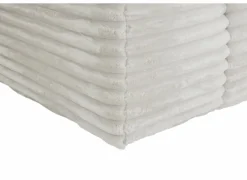 Hoeksalon Nuoro HB 295x170cm - ribfluweel - wit