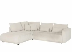Hoeksalon Olivio 289x234cm - stof - beige