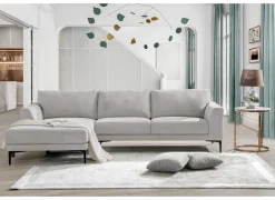 Hoeksalon Phantom  168x283cm - stof - grijs