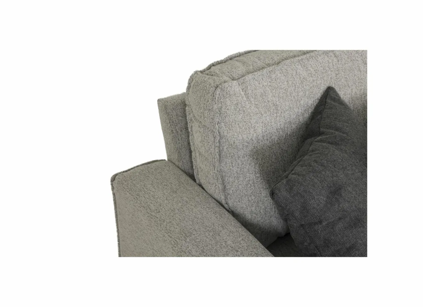 Hoeksalon Ramon 319x176cm - stof - lichtgrijs