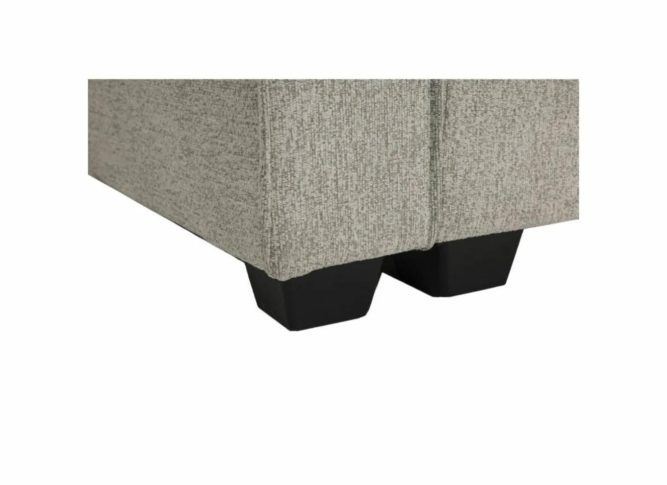 Hoeksalon Ramon 319x176cm - stof - lichtgrijs