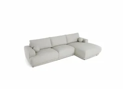 Hoeksalon Ramusio 319x169cm - stof - beige