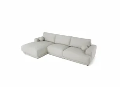 Hoeksalon Ramusio 319x169cm - stof - beige