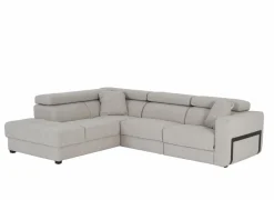 Hoeksalon Rezzo 291x226cm - stof - beige met relax