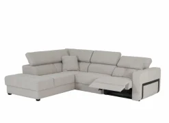 Hoeksalon Rezzo 291x226cm - stof - beige met relax