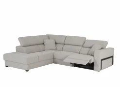 Hoeksalon Rezzo 291x226cm - stof - beige met relax