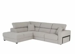 Hoeksalon Rezzo 291x226cm - stof - beige met relax