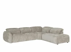 Hoeksalon Roll 329x265cm - stof - turtledove met relax