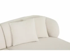 Hoeksalon Rumi 260x163cm - stof - wit