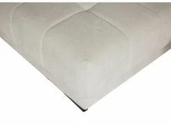 Hoeksalon Satellite-S 323x222cm - stof - naturel met poef en zitdiepteverstelling