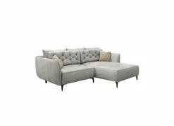 Hoeksalon Saulo 251x187cm - stof - grijs