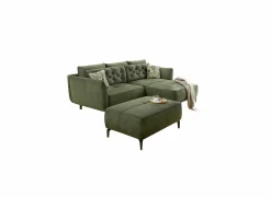 Hoeksalon Saulo 251x187cm - stof - groen