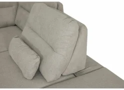 Hoeksalon Sioux 297x260cm - stof - ecru met slaapfunctie & zitdiepteverstelling