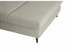 Hoeksalon Sioux 297x260cm - stof - ecru met slaapfunctie & zitdiepteverstelling