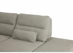 Hoeksalon Sioux 297x260cm - stof - ecru met slaapfunctie & zitdiepteverstelling