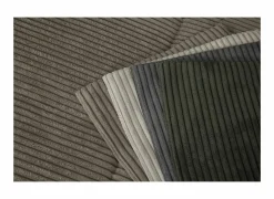 Hoeksalon Slider 279x186cm - ribcord stof - bruin met bedfunctie