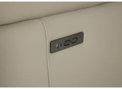 Hoeksalon Walk 413x303cm - leder - grijs met relax & opbergruimte