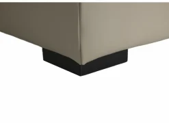 Hoeksalon Walk 413x303cm - leder - grijs met relax & opbergruimte