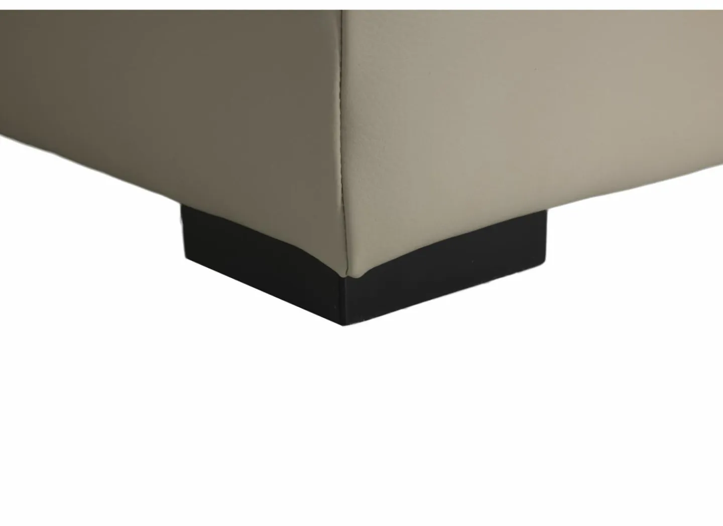 Hoeksalon Walk 413x303cm - leder - grijs met relax & opbergruimte