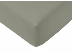 Hoeslaken Arya 160x200cm - katoen - olijf