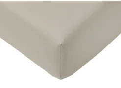 Hoeslaken Arya 90x200cm - katoen - zand