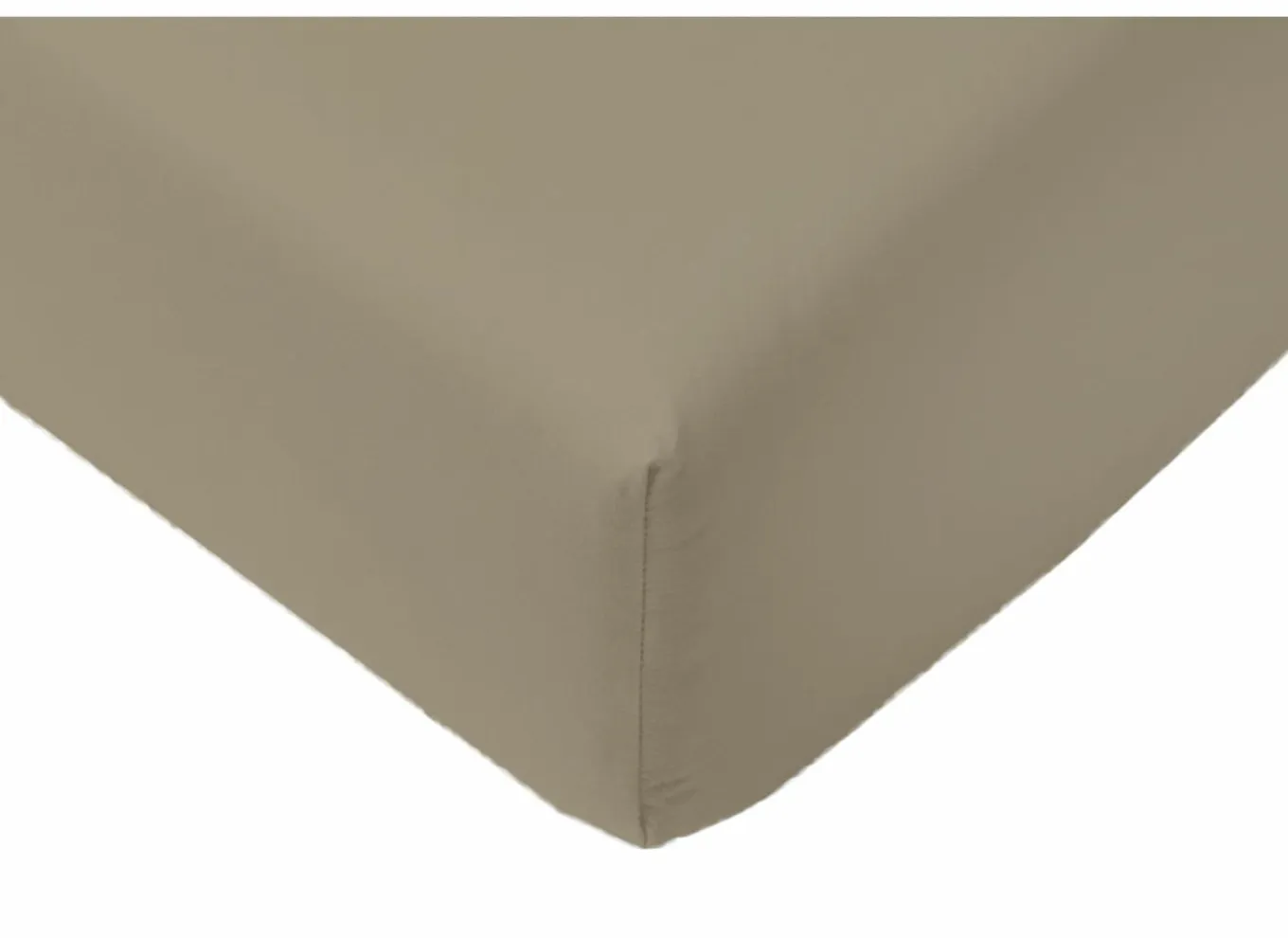 Hoeslaken Arya 180x200cm - katoen - mastiek