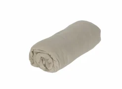 Hoeslaken Lauren 90x200cm - jersey katoen - mastiek