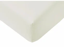 Hoeslaken Lauren 90x200cm - jersey katoen - gebroken wit