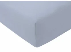 Hoeslaken Venturo 90x200cm - flanel - ciel