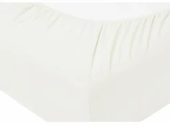 Hoeslaken Venturo 160x200cm - flanel - wit