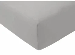 Hoeslaken Venturo 90x200cm - flanel - grijs