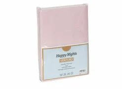 Hoeslaken Venturo 180x200cm - flanel - roze