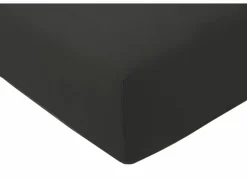 Hoeslaken Venturo 180x200cm - flanel - antraciet