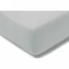 Hoeslaken 180/200x200/220cm jersey katoen lichtgrijs