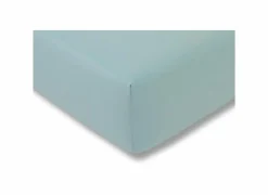 Hoeslaken 90/120x190/220cm jersey katoen aqua