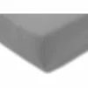 Hoeslaken 180/200x200/220cm jersey katoen grijs