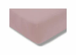 Hoeslaken 180/200x200/220cm jersey katoen roze
