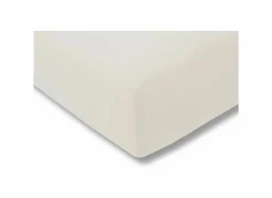 Hoeslaken 180/200X200/220cm jersey katoen ecru